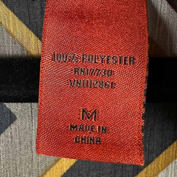 Missoni Target Top Womens Medium Black Geometric Long Sleeve Sheer Preppy Retro - Picture 7 of 12